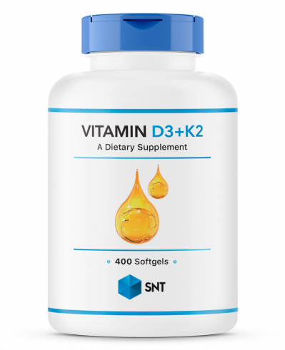SNT Vitamin D3+K2, Витамин Д3+К2, 400 капсул