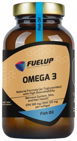 FuelUp Omega 3 1000 mg, 90 капсул