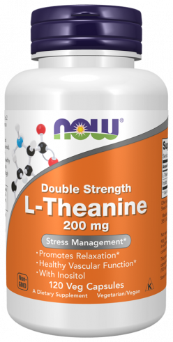 NOW L-Theanine 200 mg, 120 капсул