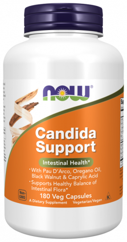 NOW Candida Support, Флора Баланс, 180 капсул