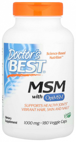 Doctor's Best MSM 1000 mg, 180 капсул