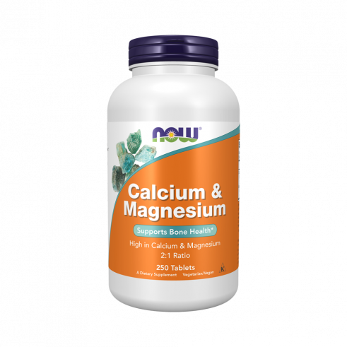 NOW Calcium &amp; Magnesium, 250 таблеток