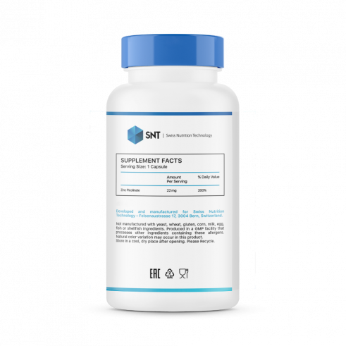 SNT Zinc Picolinate 22 mg, 60 капсул