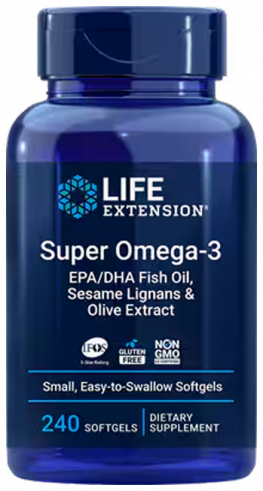 Life Extension Super Omega-3, Супер Омега-3, 240 капсул